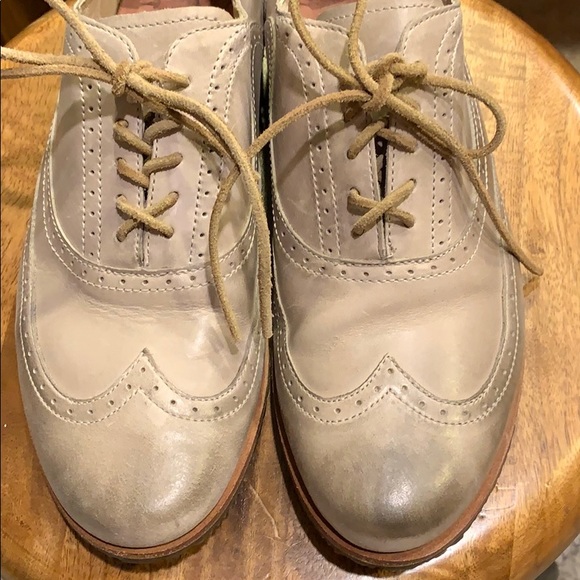 Sorel Brogue Fossil Wingtip Grey Leather Oxford - Picture 3 of 8